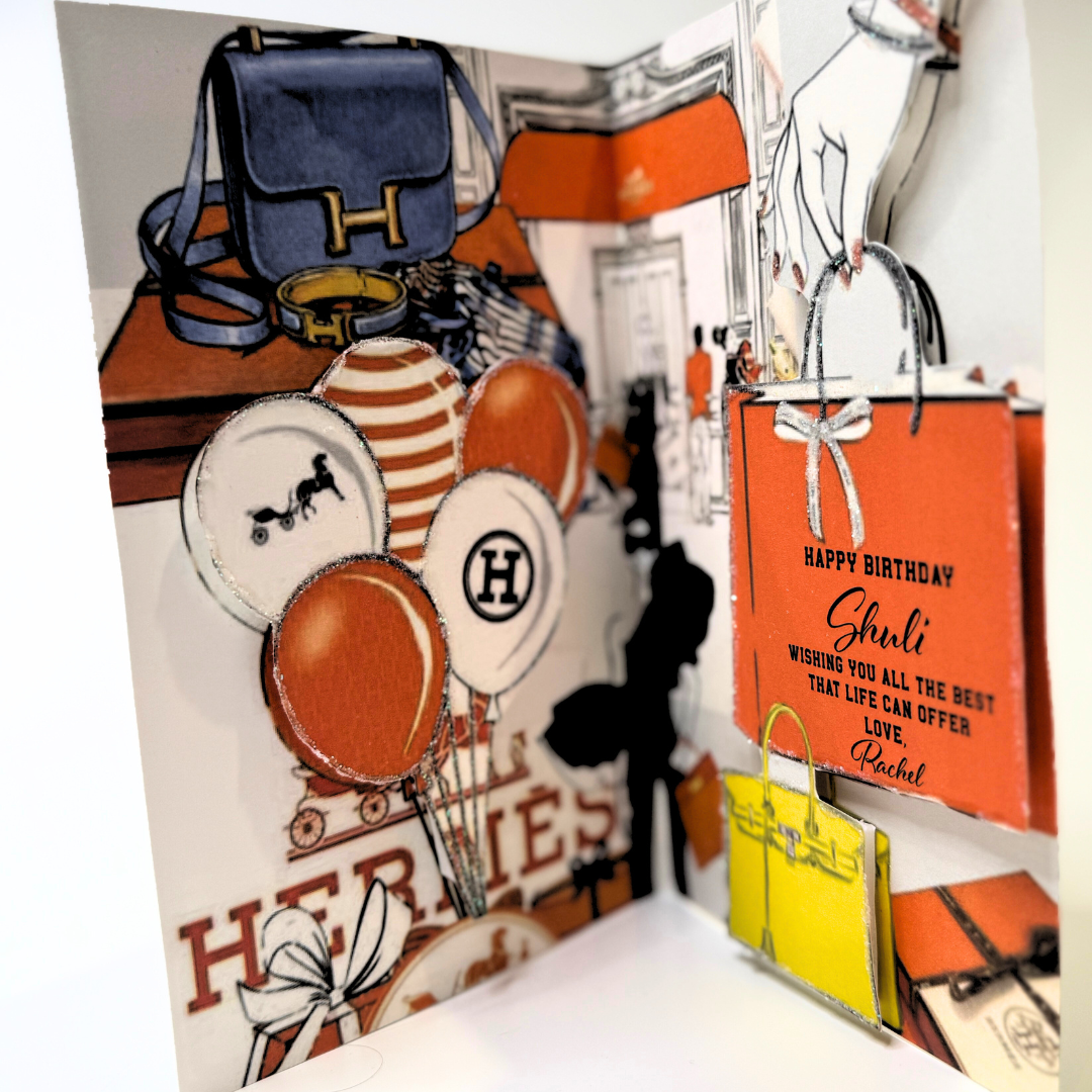 Bespoke Custom Greeting Card in Keepsake Box