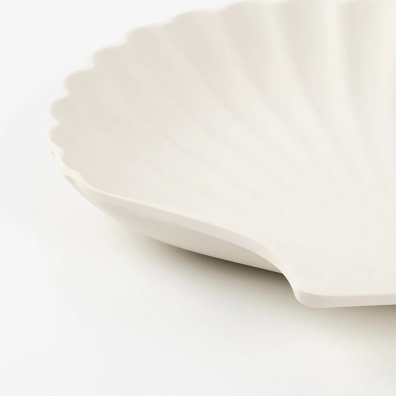 Bamboo Shell Plates, Natural, Set Of 6