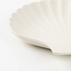 Bamboo Shell Plates, Natural, Set Of 6