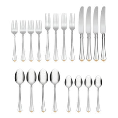Golden Juilliard 20-Piece Flatware Set