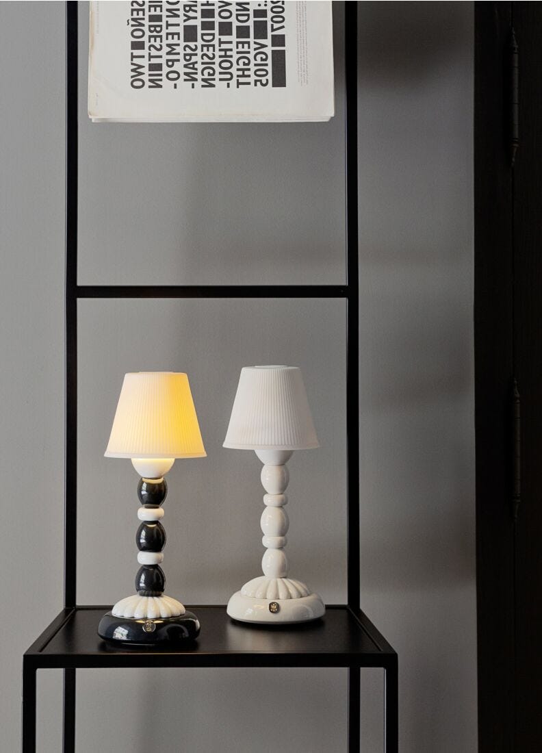 Palm Firefly Table Lamp. Pale Blue