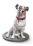 Jack Russell With Licorice Dog Figurine
