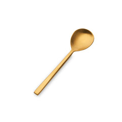 Hover Matte Gold 18/10 Stainless Steel Sugar Spoon