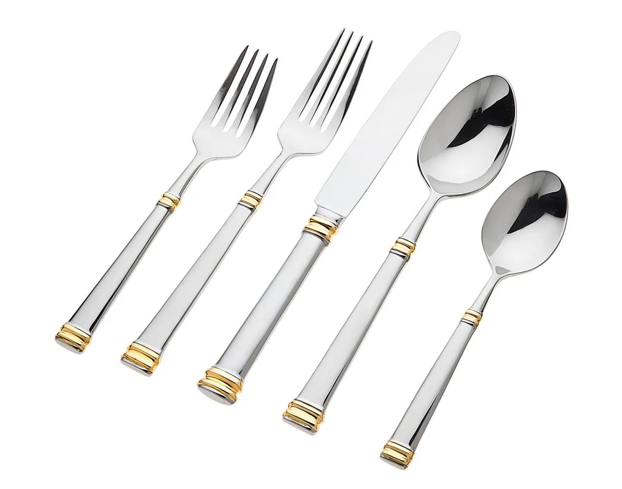 Bramasole Gold 18/10 Stainless Steel 20 Piece Flatware Set