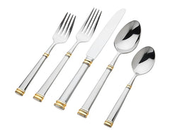 Bramasole Gold 18/10 Stainless Steel 20 Piece Flatware Set