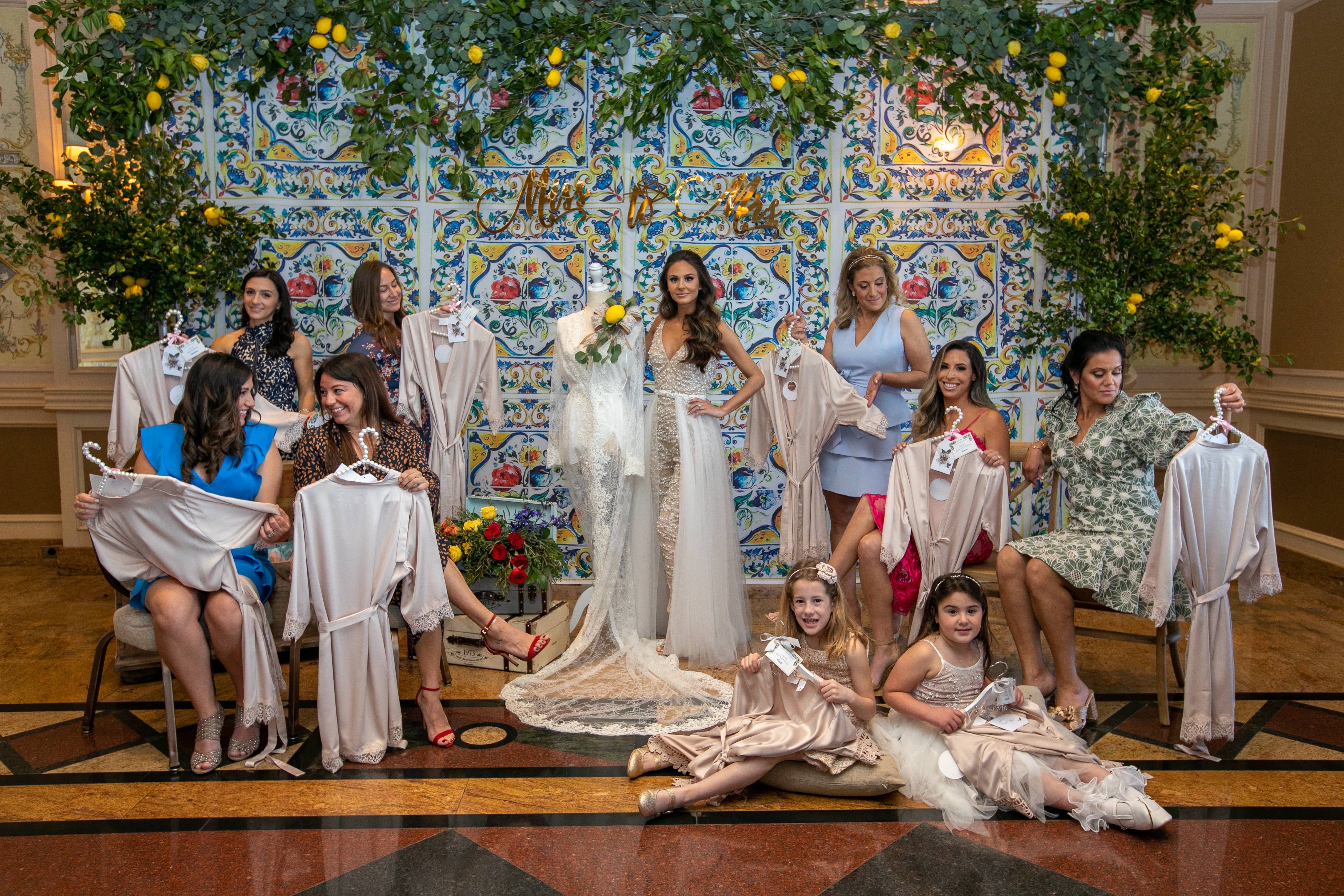 Sicilian Tile Backdrop Rental