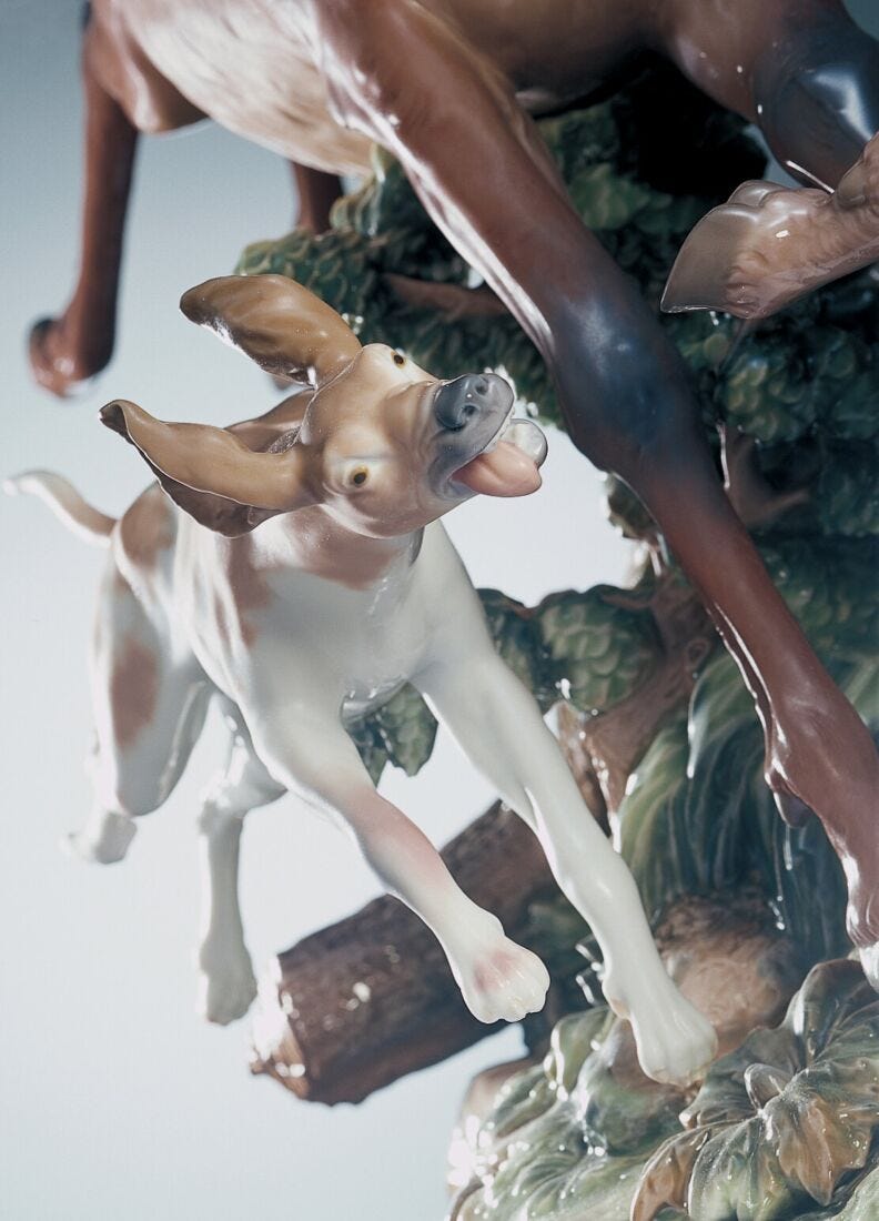 Pursued Deer Sculpture - Limited Edition