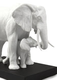 Leading The Way Elephants White Sculpture