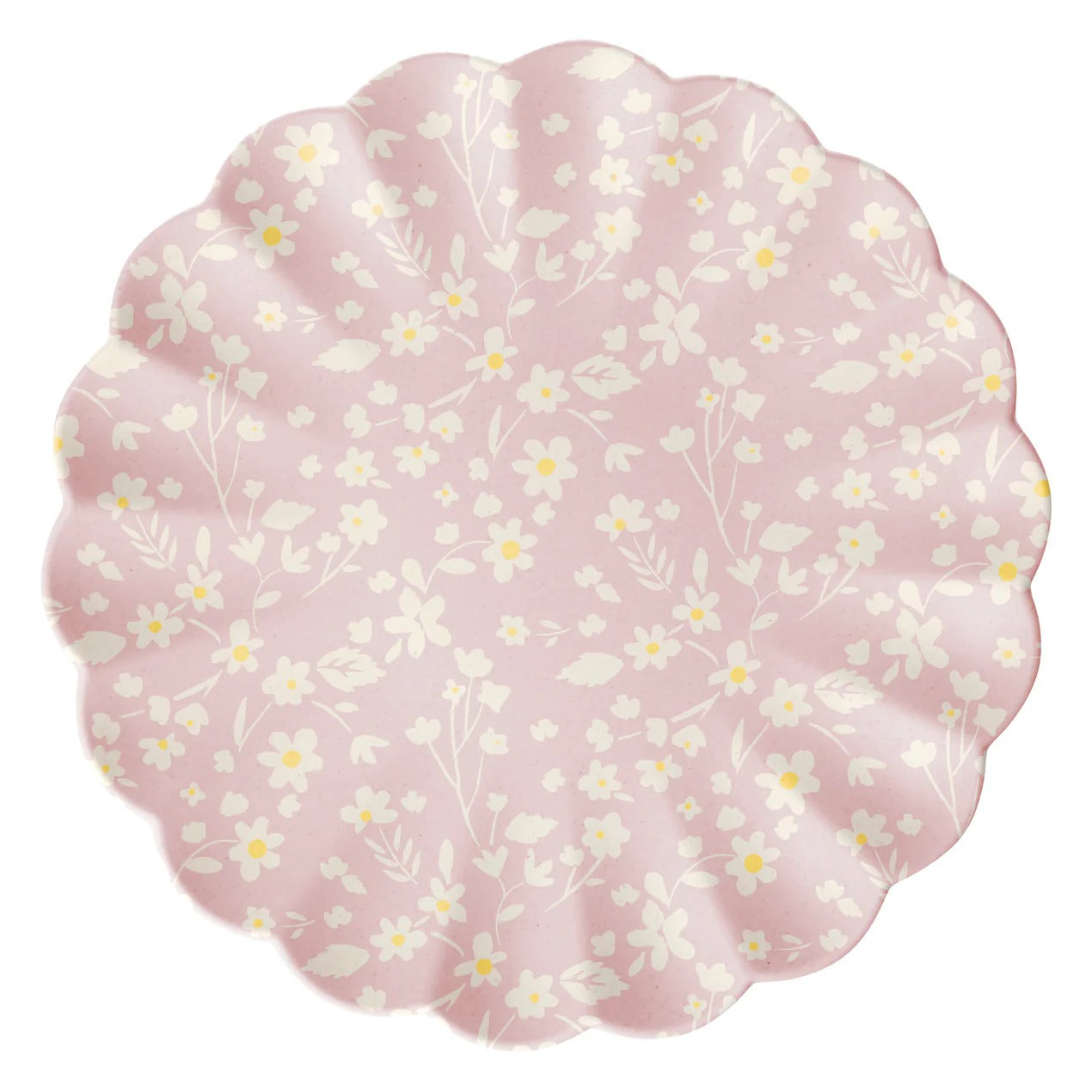 Floral Bamboo Small Plates, Assorted Set Of 6