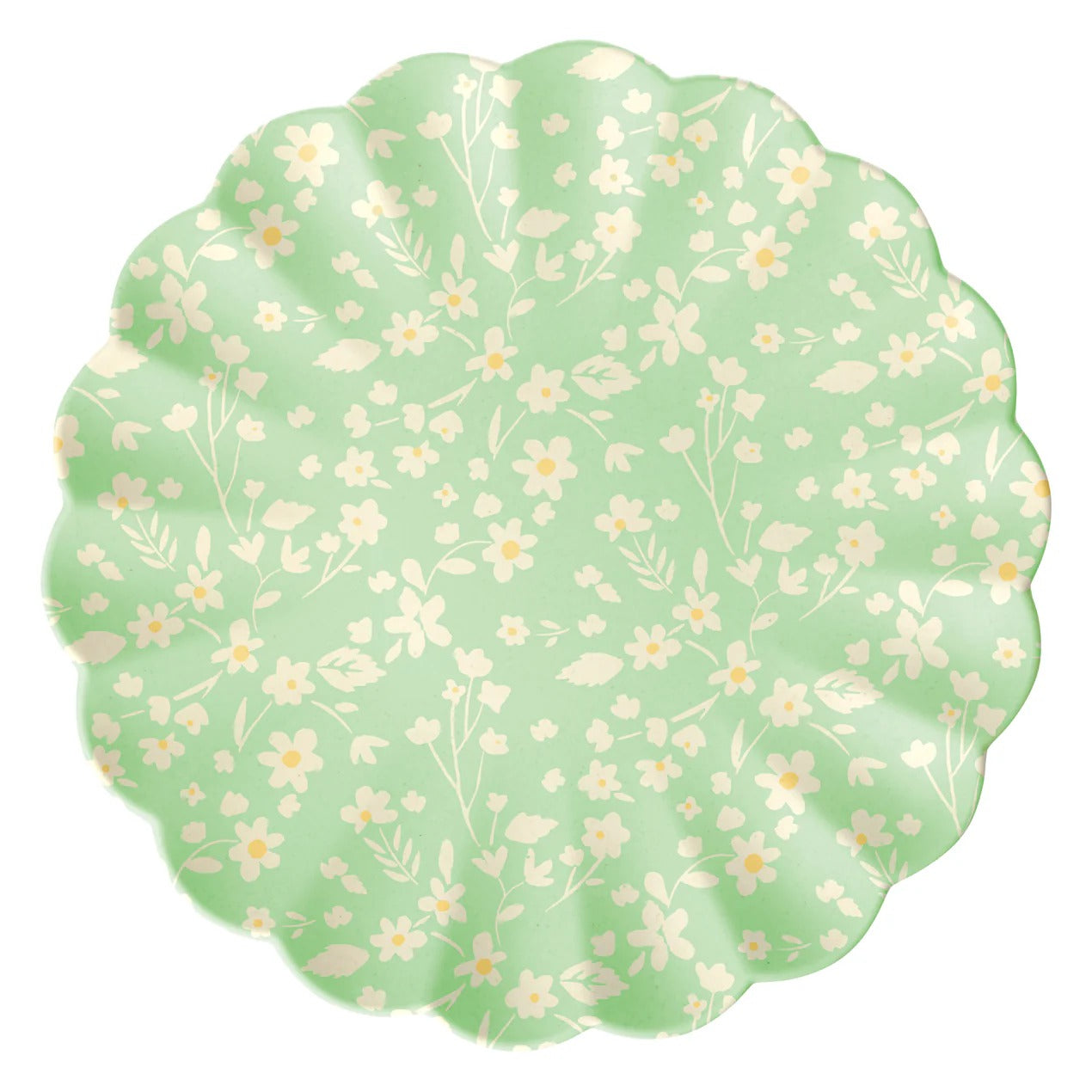 Floral Bamboo Small Plates, Assorted Set Of 6