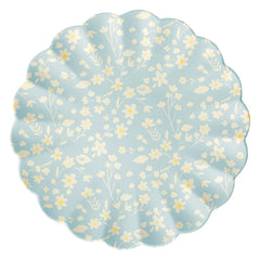 Floral Bamboo Small Plates, Assorted Set Of 6