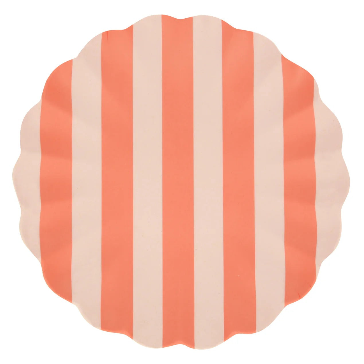 Stripey Bamboo Small Plates, Assorted Set Of 6