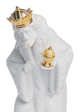 King Melchior Nativity Figurine. Golden Lustre