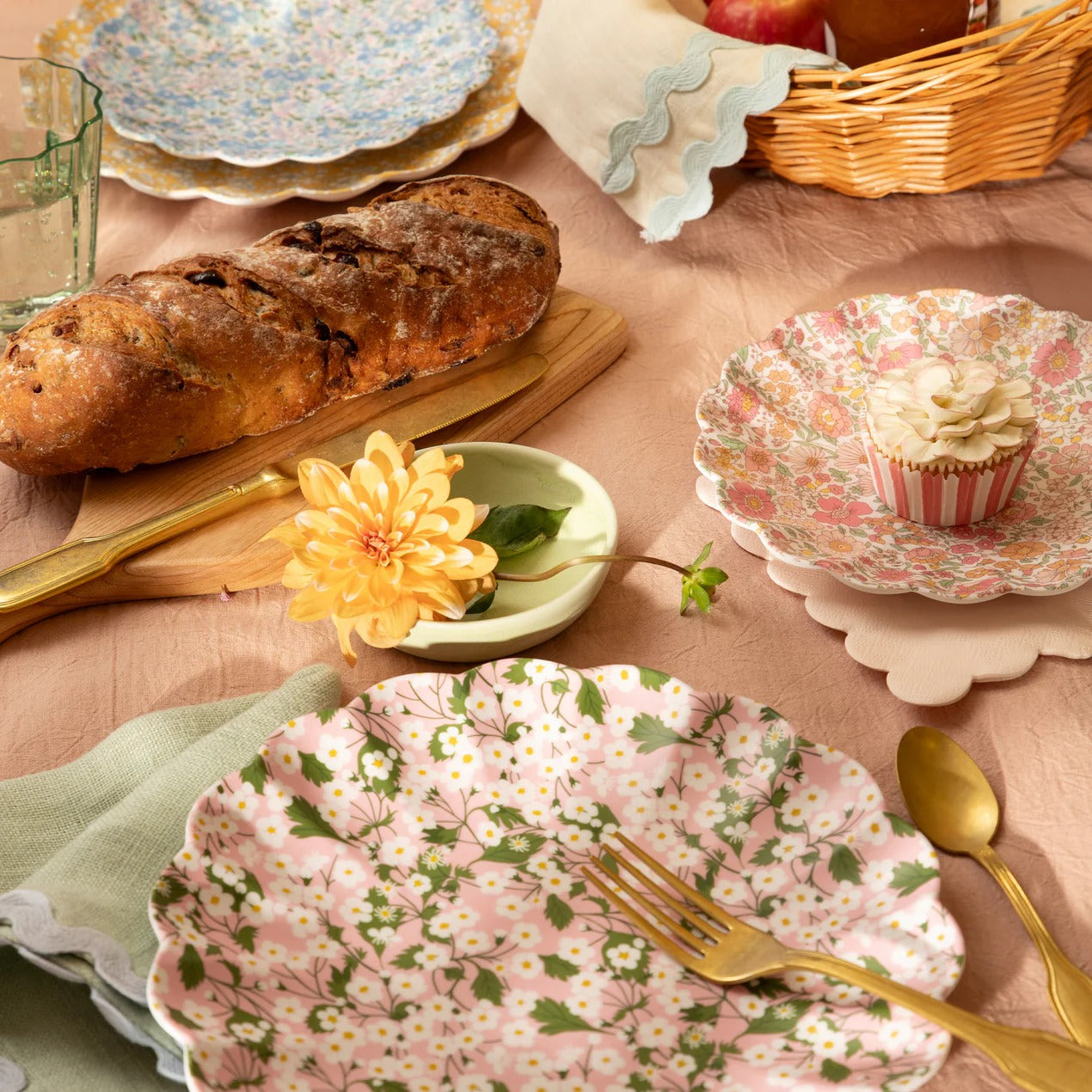 Meri Meri X Liberty Floral Melamine Small Plates, Assorted S