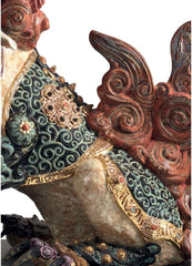 Guardian Lioness Sculpture, Red - Limited Edition