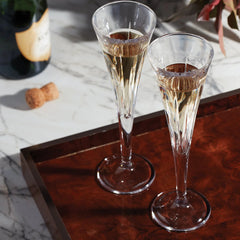 Soho Crystal Toasting Flutes, Set Of 2