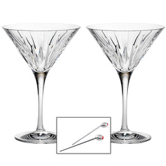 Soho Crystal 2Pc Martini Glass Set