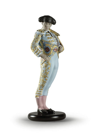 Bullfighter Figurine. Blue. Limited Edition