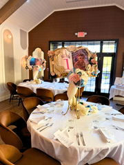 Storybook Centerpieces W/ Glittered Flowers