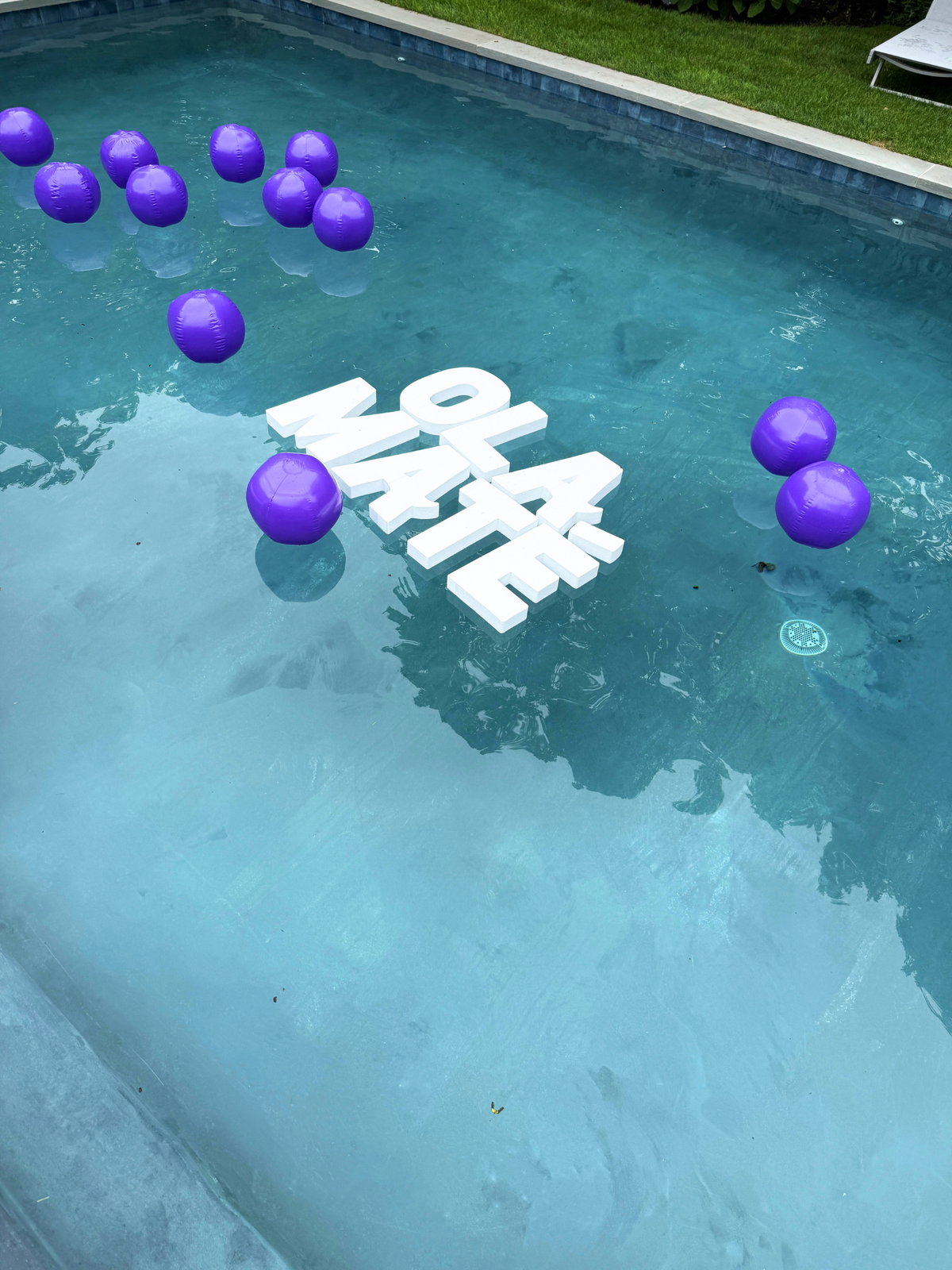 Floating Alphabet Pool Letters Custom Floating Pool Letters – Stylo Letters Collection – Dalmazio Design