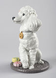 Poodle With Mochis Dog Figurine