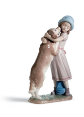 A Warm Welcome Dog Figurine