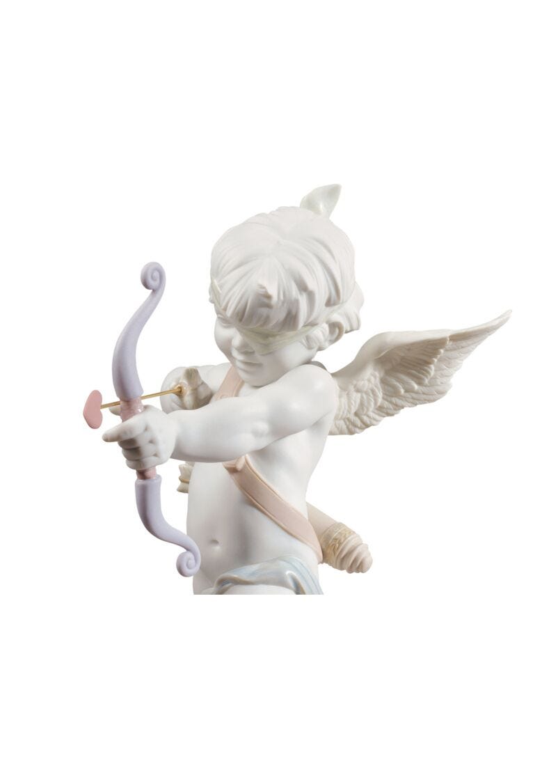 Straight To The Heart Cupid Angel Figurine