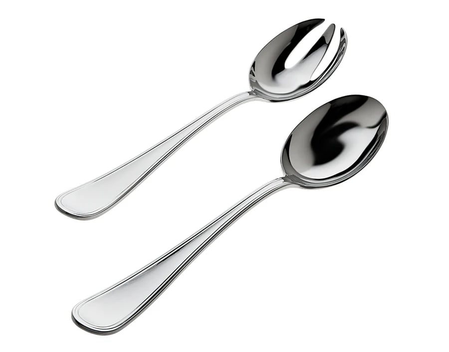 Ascot Mirrored 18/10 Stainless Steel 2 Piece Salad Serving Set