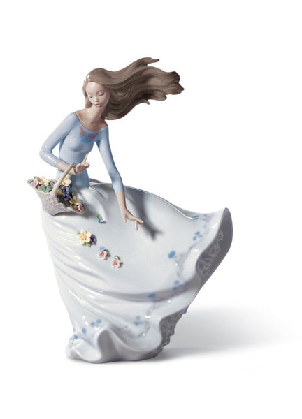 Petals Of The Wind Woman Figurine