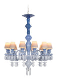 Belle De Nuit 12 Lights Chandelier. Blue (us)