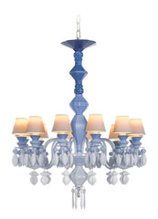 Belle De Nuit 12 Lights Chandelier. Blue (us)