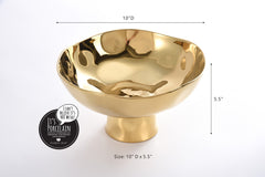 Monlight Footed Bowl - Gold