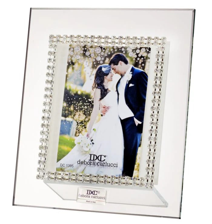 Italian Picture Frame w. Swarovski Crystals Border