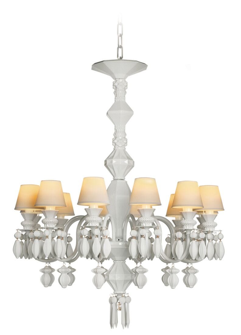 Belle De Nuit 12 Lights Chandelier. White (us)