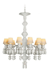 Belle De Nuit 12 Lights Chandelier. White (us)