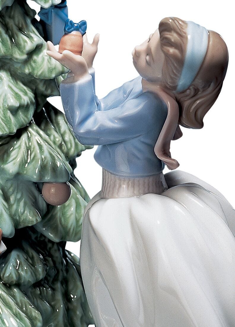 Trimming The Tree Figurine
