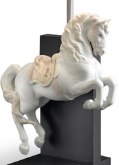 Horse On Courbette Table Lamp (US)