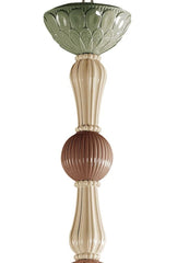 Ivy And Seed 16 Lights Chandelier, Large Flat Model, Spices (US)