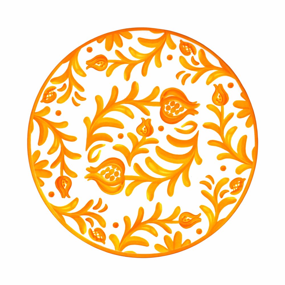 Sicily Orange Dinner Plate
