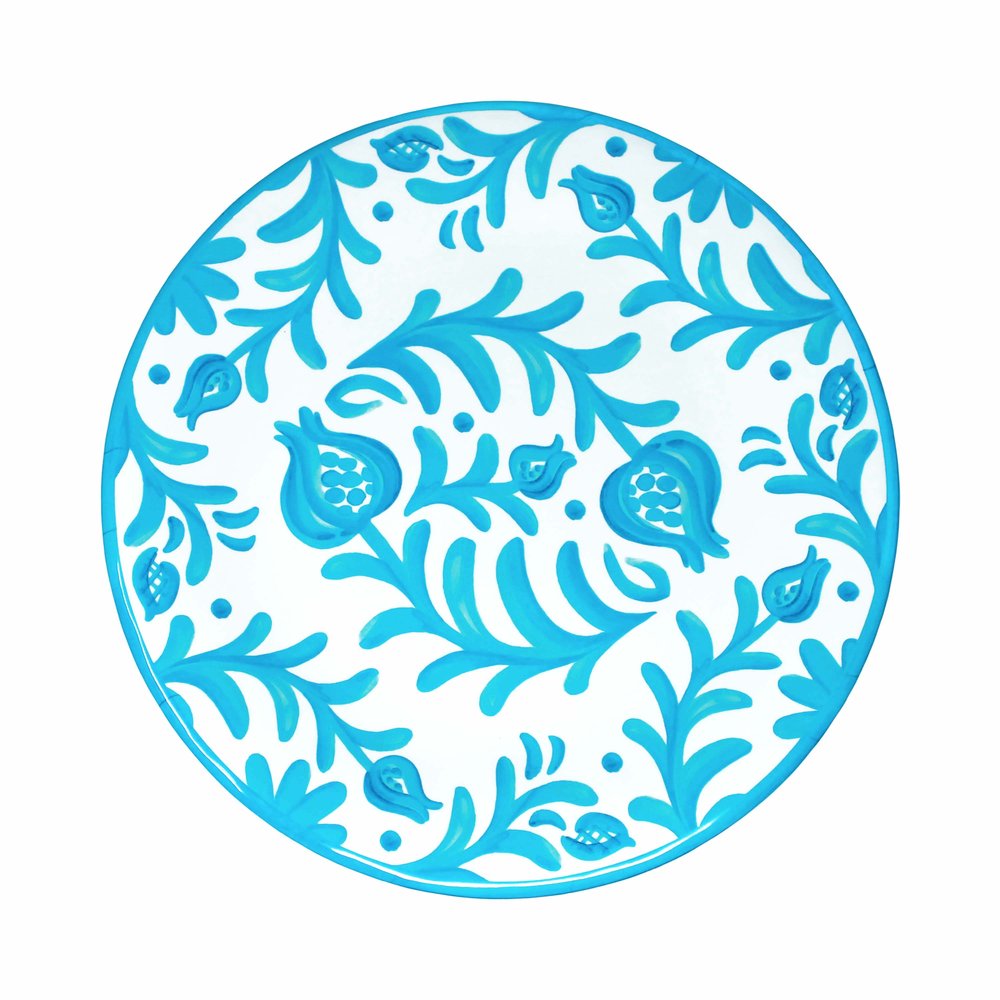 Sicily Teal Dinner Plate