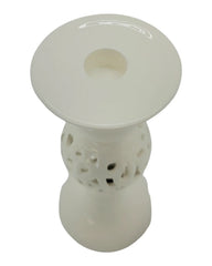 Debora Carlucci Porcelain Candle Holder w. Carving Design
