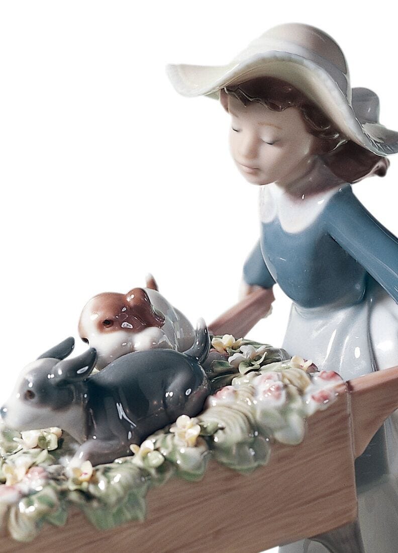 A Barrow Of Fun Girl Figurine