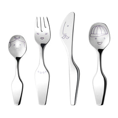 Alfredo Twist Family Cutlery Stainless Steel Mirror 4 Pcs