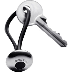 Ellipse Key Ring Stainless Steel Black Polyurrphan