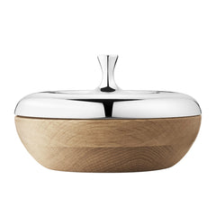Henning Koppel Bonbonniere Turnip Mirror Oak Wood