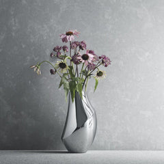 Flora Vase Stainless Steel, 23 cm