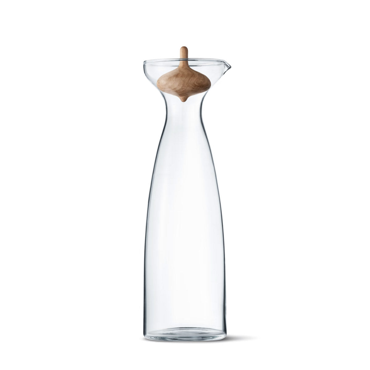 Alfredo Carafe Glass Oak Wood, 0.9L