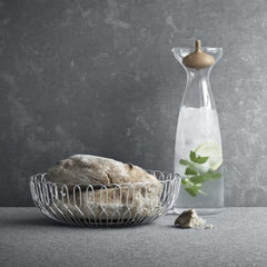 Alfredo Carafe Glass Oak Wood, 0.9L