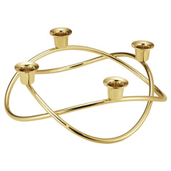 Season Candleholder 18 Kt Gold Plated Stainless Steel