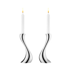 Cobra Candleholder Stainless Steel Mirror Medium 2 Pcs